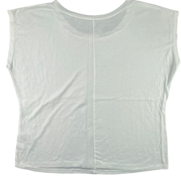 Feliz Navidad reindeer gold necklace deer print white sleeveless tee t-shirt - Picture 4 of 8